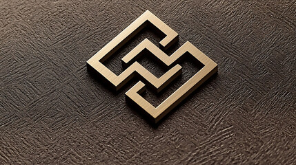 A gold logo with a diamond shape and the letters Z and S. generated using AI