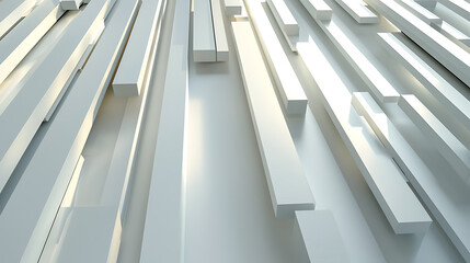 Obraz premium A white background with many white rectangles. generated using AI