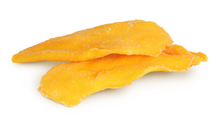 dried mango isolated on white background