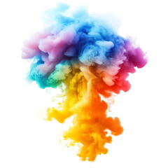 Fototapeta premium colorful smoke isolated on white