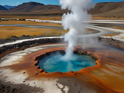 Geothermal Energy Cutout Illustrations &ndash; Vector, 3D, and Cross-Section Infographics of Power Plants, Heating Systems, and Hot Springs