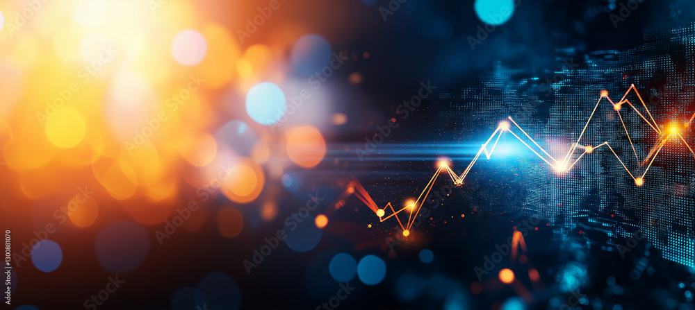 Aufkleber dynamic audio spectrum with vibrant colors and fluctuating lines, creating sense of energy and movem