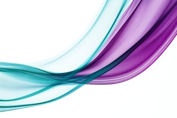Obraz premium Abstract Swirling Lines of Aqua and Purple A Dynamic Digital Artwork