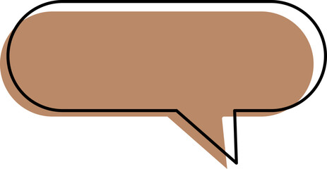 vector illustration of an abstract speech bubble