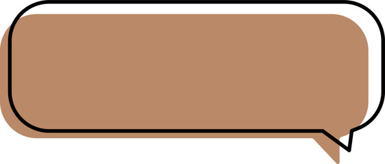 vector illustration of an abstract speech bubble