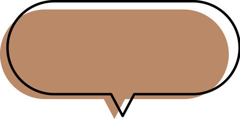 vector illustration of an abstract speech bubble