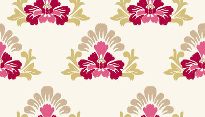 geometric ethnic vintage texture vector art design. textile fashion pattern line ikat seamless pattern and batik fabric texture asian background wallpaper geometry indian. Ethnic abstract ikat art .