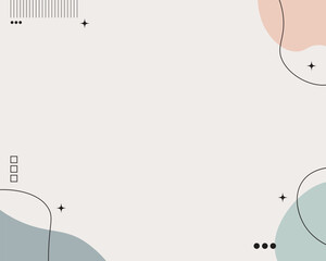 Vector presentation background with shapes