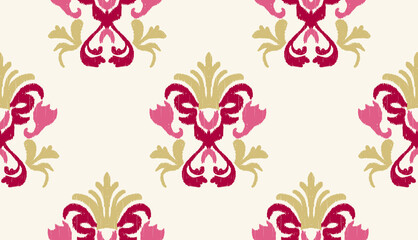 geometric ethnic vintage texture vector art design. textile fashion pattern line ikat seamless pattern and batik fabric texture asian background wallpaper geometry indian. Ethnic abstract ikat art .