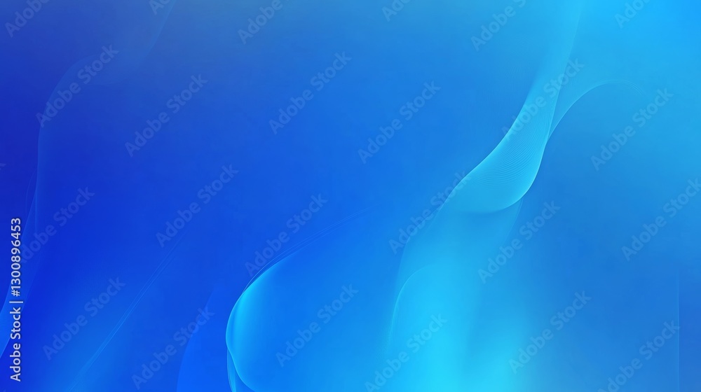 Poster smooth blurred gradient blue abstract background. soft fluid color transition with modern minimalist