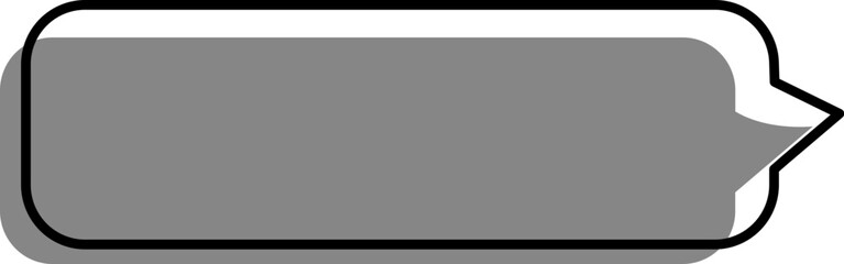 Fototapeta premium gray hand-drawn speech bubble