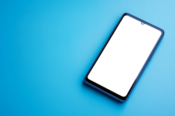Modern Smartphone Mockup with Transparent PNG Screen for Easy Customization on a Stylish Teal Background