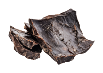 Dried fish slices ready for seasoning and cooking in traditional cuisine recipes enjoyed during festive gatherings and meals, cut out