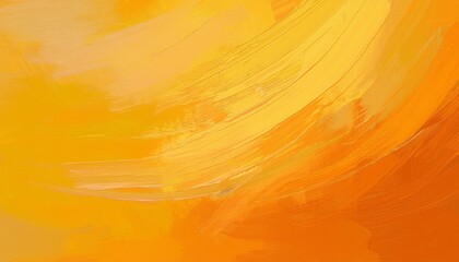 yellow orange paint background texture with brush strokes