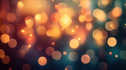 Obraz premium Colorful Bokeh Effect with Soft Light Circles in a Dreamy Background