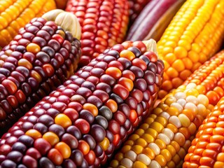 Corn Kernels Close-Up - Detailed Texture