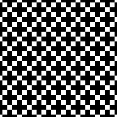 Fototapeta premium シンプルなドット絵のシームレスパターン 黒 62.5％ 四角 