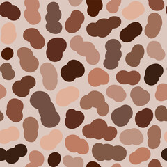 Seamless Vector Pattern of Overlapping Chocolate Tones