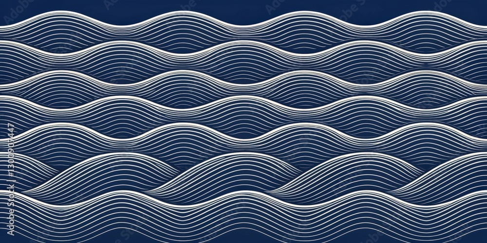 Poster abstract wavy lines design creating a sense of movement and pattern