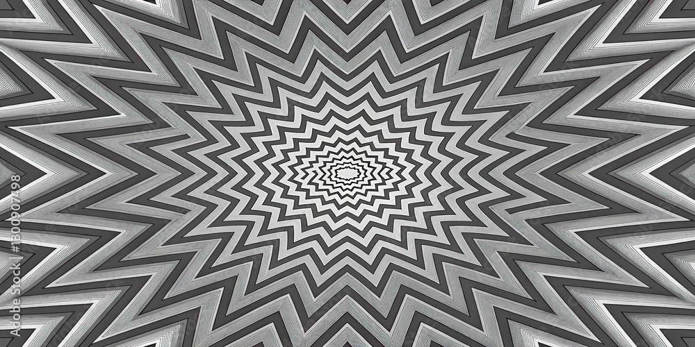 Poster an optical illusion pattern that gives a mesmerizing and hypnotic effect. the image features a radia