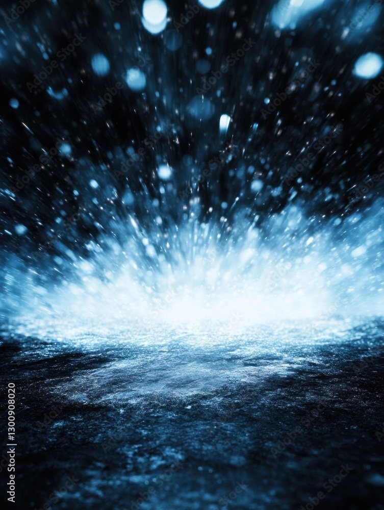 Poster abstract light display with sparkling effect: a burst of energy creates dynamic visual interest