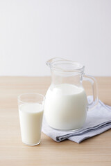 グラスに注いだ牛乳　Milk