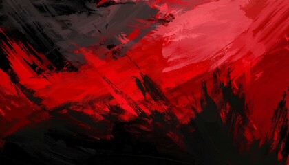 black and red hand painted brush grunge background texture
