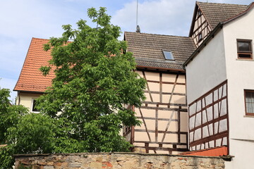 Blick in die Altstadt von Rottenburg am Neckar in Baden-Württemberg