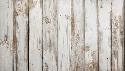 Naklejka premium old wood texture distressed grunge background scratched white paint on planks of wood wall seamless pattern