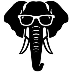 Cool elephant portrait