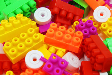 plastic toy blocks