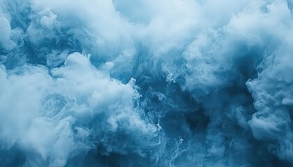 Fototapeta premium Abstract Swirling Blue Cloudscape: Soft Texture and Varied Shades