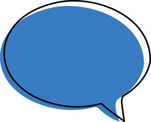 chat icon on blue background