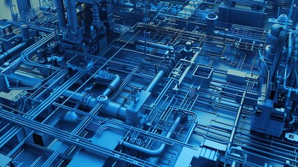 Obraz premium Unleashing the Potential of 3D Technology Background Model Resources: A Comprehensive Exploration