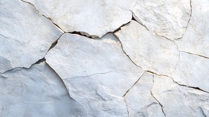 Obraz premium Cracked White Wall Texture