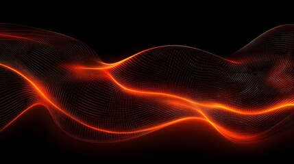 Fototapeta premium abstract orange wave background