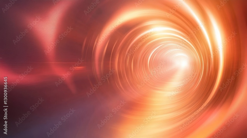 Poster an abstract image showing light energy and swirling circular patterns