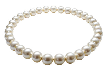 Obraz premium pearl necklace isolated on white