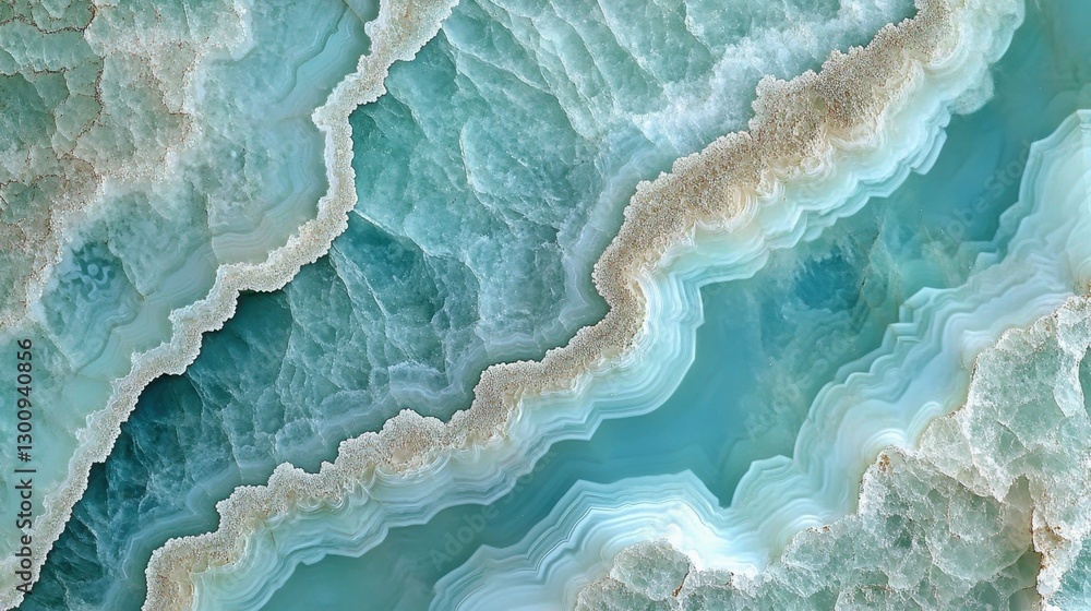 Poster blue gemstone surface revealing intricate textures, creating shimmering visual patterns ideal for de