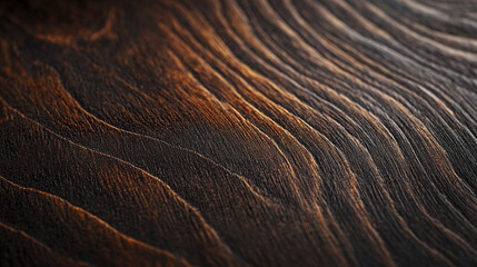 Rich espresso wood texture with subtle grain waves