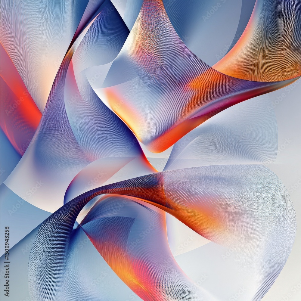 Fototapete abstract gradient waves: a symphony of colors and textures in smooth and mesmerizing harmony