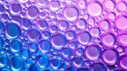 abstract purple and blue bubbles background