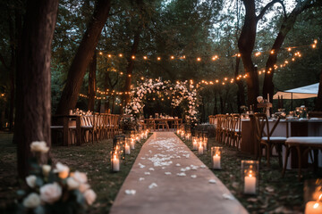 Obraz premium Outdoor Wedding Reception Setup