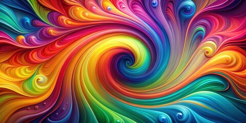 Obraz premium Colorful swirling patterns on a gradient background, gradient background