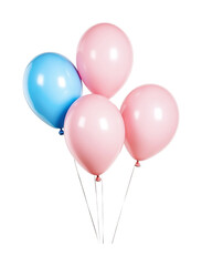 Colorful balloons for birthday parties and celebrations creating a festive atmosphere and joy for all ages, cut out
