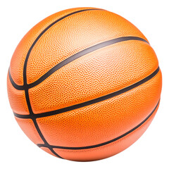 closeup of a Textured Basketball 