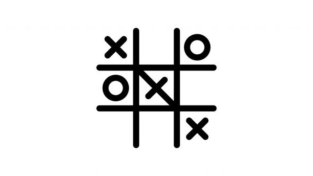 tic tac toe animated icon