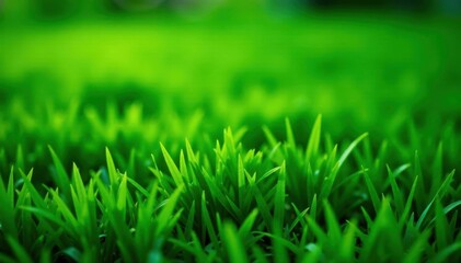 Fototapeta premium Lush green grass texture, vibrant emerald tones , texture, natural, background