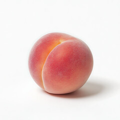 peach isolated on white background