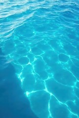 Obraz premium Clear blue water surface, concentric wave ripples, tranquil scene , tranquil, serene, summer